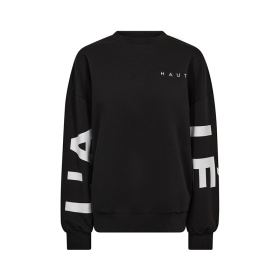 Haute L'amitie Maxi Split Logo Sweat - Black Haute L'amitie Maxi Split Logo Sweat - Black