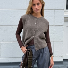 Black Colour BCJessie Mesh Bluse - Coffee