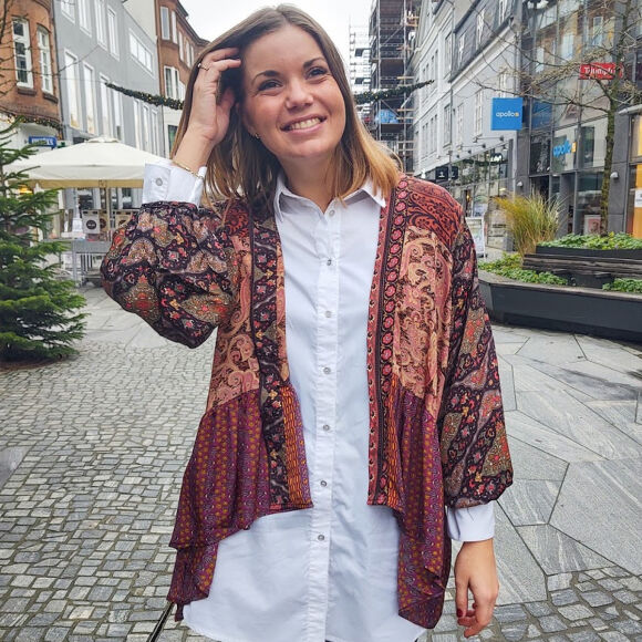 Black Colour - Black Colour Luna Asymmetrisk Kimono