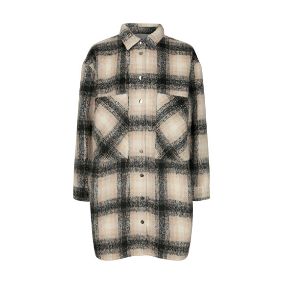 Co'couture - Co'couture Kelly Wool Check Skjortejakke 