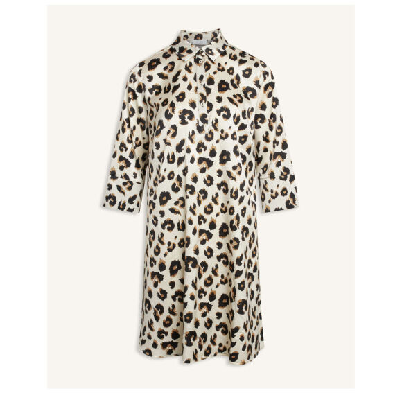 love&divine - Love & Divine Leopard Skjortekjole