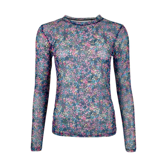 Black Colour - Black Colour Florence Mesh Bluse 