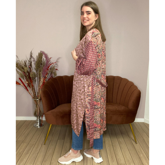 Black Colour - Black Colour Luna Multi Kimono