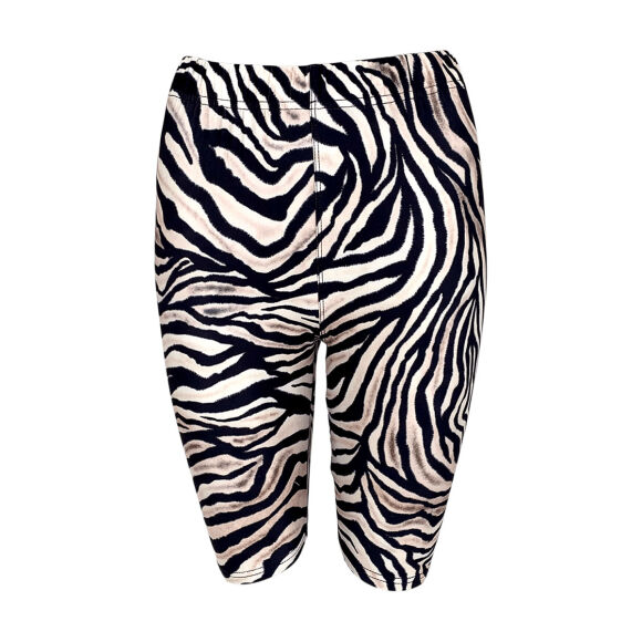 Black Colour - Black Colour Zoil Zebra Shorts