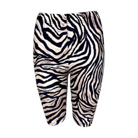 Black Colour Zoil Zebra Shorts
