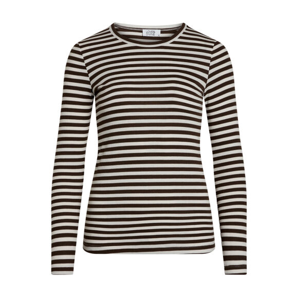 love&divine - Love & Divine Stribet Bluse