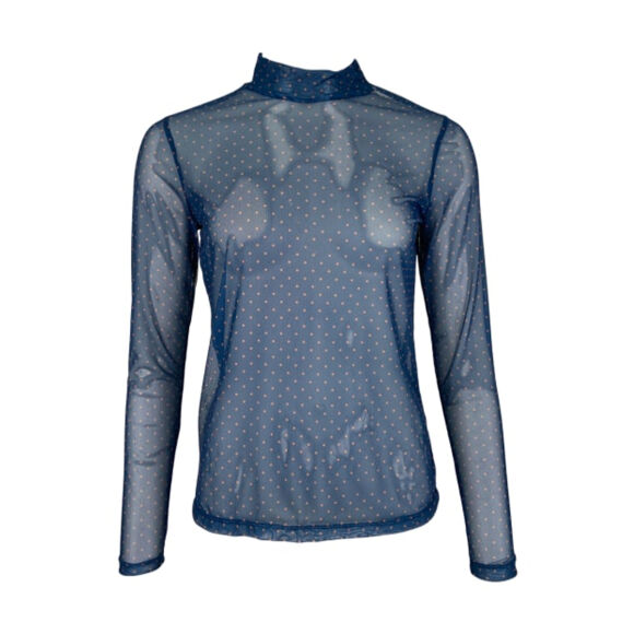 Black Colour - Black Colour Milano Mesh Bluse