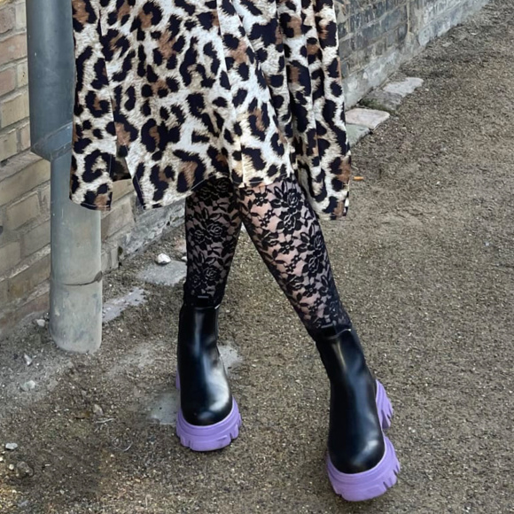 Black Colour - Black Colour Eloise Blonde Leggings