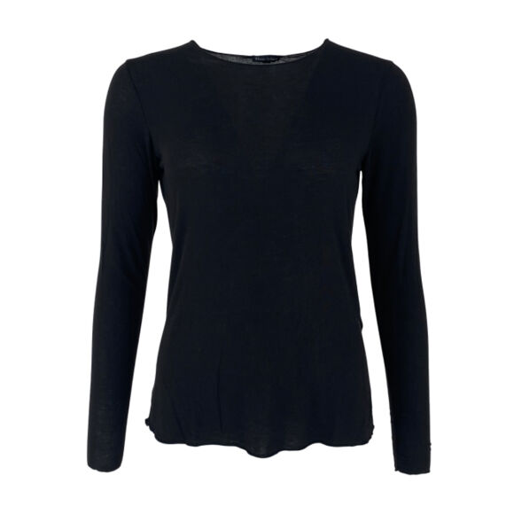 Black Colour - Black Colour Malle Soft Modal Bluse