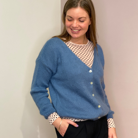 Continue - Continue Shannie Mesh Bluse