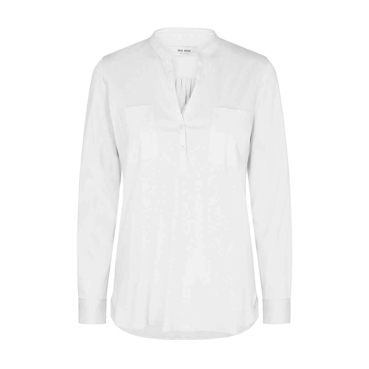 Forretningsmand Frank Worthley Snazzy MOS MOSH - Jovie Jersey Bluse White 143290 - Jydpotten.dk
