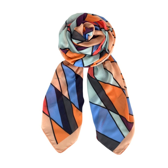 Black Colour - Black Colour BCJune Geometric Tørklæde