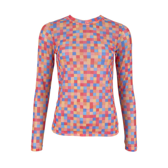 Black Colour - Black Colour Florence Mesh Bluse