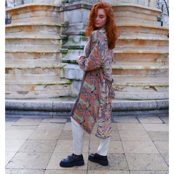 Black Colour - Black Colour Luna Lang Kimono