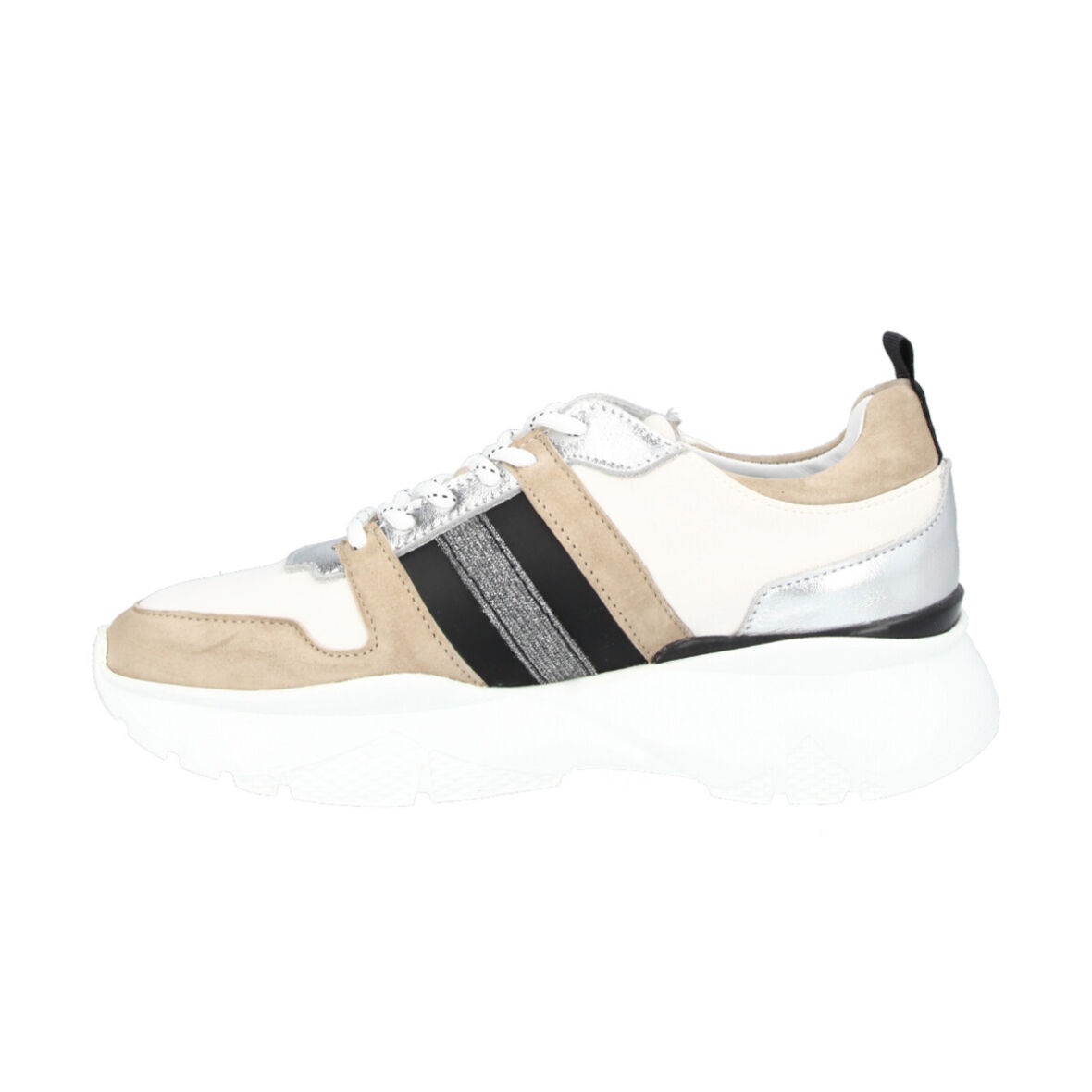 BI - Sneakers a2202 White/Black/Silver Jydepoptten.dk - Fri Fragt Over 4