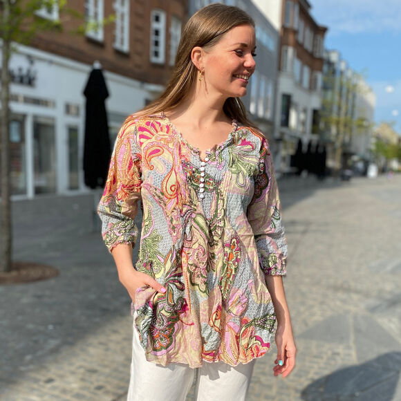 One Season San Miguel Poppy Bluse