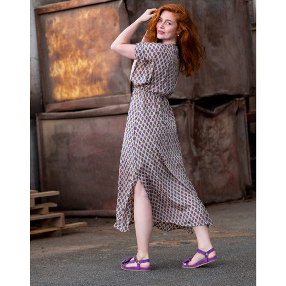 Black Colour - Black Colour Luna Lang V-hals Kjole