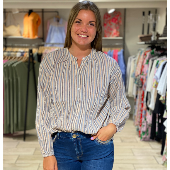 Co'couture - Co'couture Celina Sita Stripe Skjorte