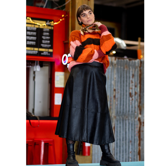 Black Colour - Black Colour Dessie Nederdel