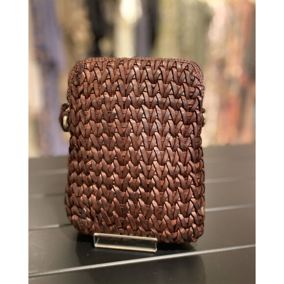 Depeche Taske - Clutch Taske Med Sløjfe i Vanilla
