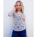 Black Colour - Black Colour Florence Mesh Bluse Black Colour - Black Colour Florence Mesh Bluse