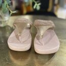 Fitflop - Fitflop Lulu Lasercrystal Leather Toe-post Sandal 