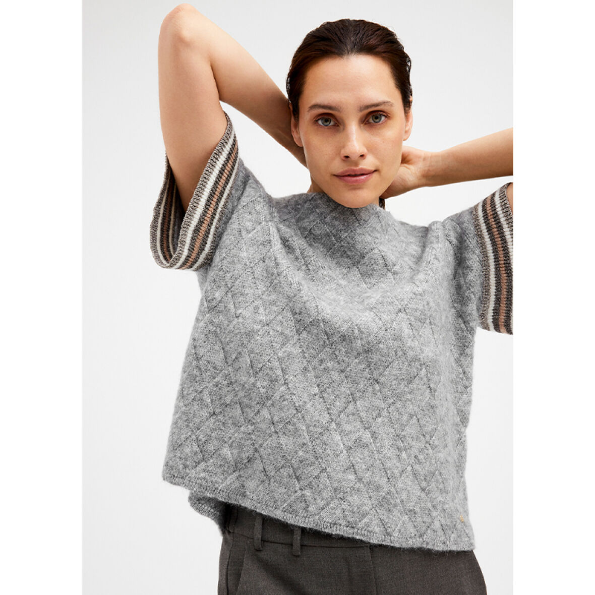 Gustav Coya Short Sleeve Cardigan, Quartz Pink main image 0
