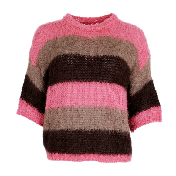 Black Colour - Black Colour Megan Striped Strik