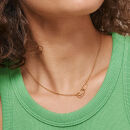 Enamel - Enamel Organic Double Circle Halskæde Enamel - Enamel Organic Double Circle Halskæde