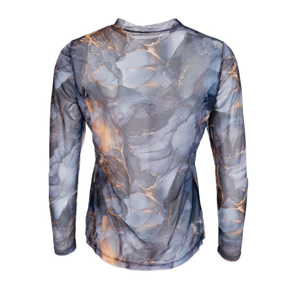 Black Colour - Black Colour Florence Mesh Bluse 