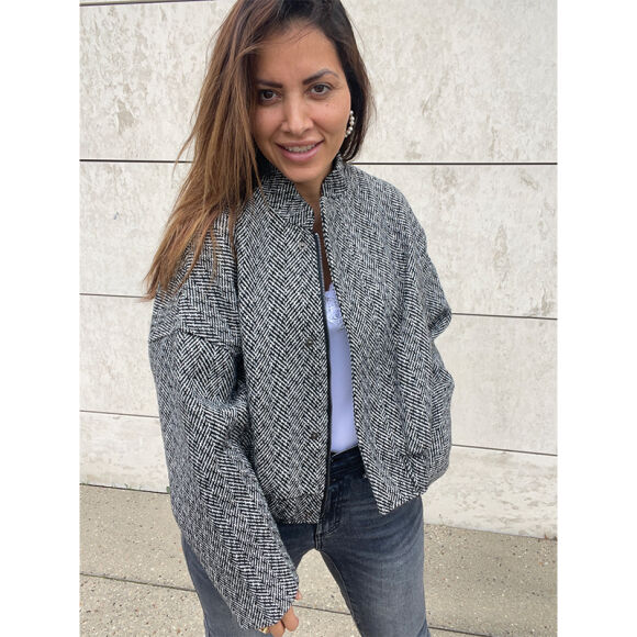 Co'couture - Co'couture Tweedy Bomber Jakke