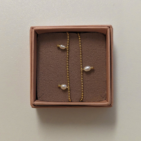 friihof+siig - FRIIHOF + SIIG Pearl Pendant Armbånd