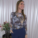 Black Colour - Black Colour Florence Mesh Bluse 