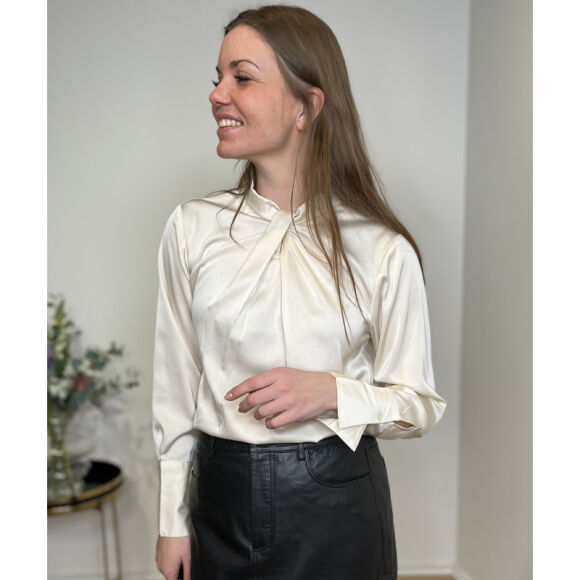Karmamia - Tara Blouse - Hammered Ivory