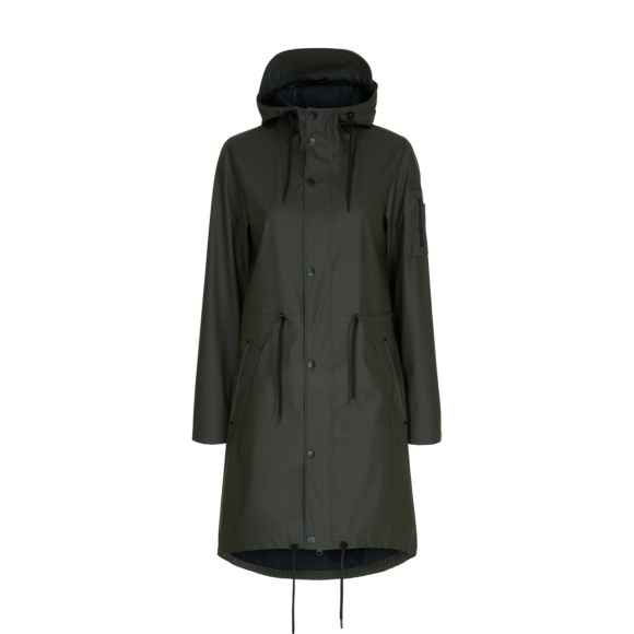 Notyz - Notyz regnfrakke med taske