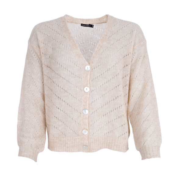 Black Colour - Black Colour Dell Cardigan