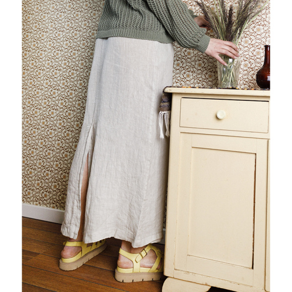 Black Colour - Black Colour Melina Hør Nederdel