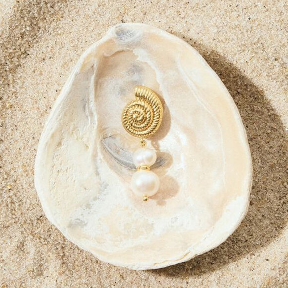 friihof+siig - Friihof + Siig Shell Pearl Øreringe