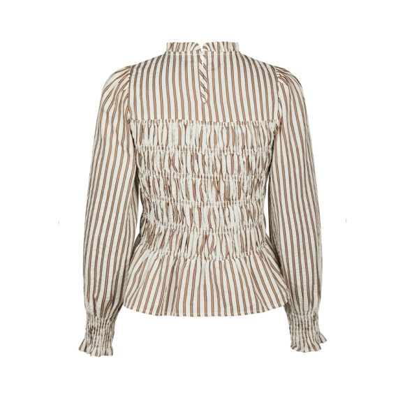 Neo Noir - Neo Noir Possa Twin Stribet Bluse 