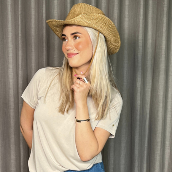 Black Colour - Black Colour Strå Hat