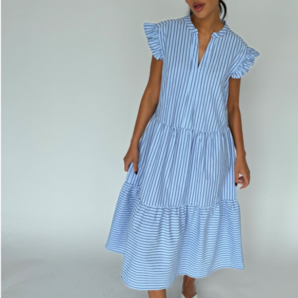 Continue - Continue Bea Stripe Kjole 