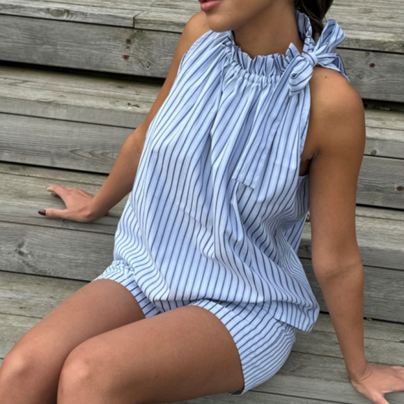 Continue - Continue Lis Stripe Shorts 