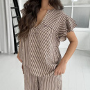 Continue - Continue Christel Stripe Bluse 