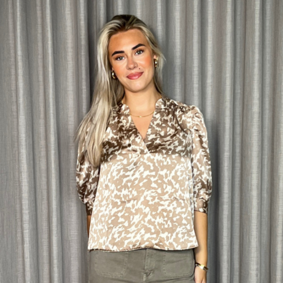 Neo Noir - Neo Noir Roella Graphic Bluse