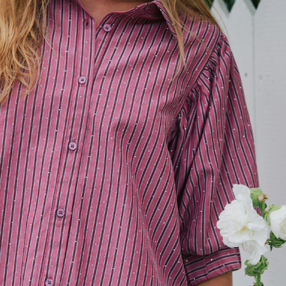 Neo Noir - Neo Noir Etta Soft Stone Skjorte 