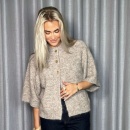 Neo Noir - Neo Noir Benuta Fluffy Cardigan Neo Noir - Neo Noir Benuta Fluffy Cardigan