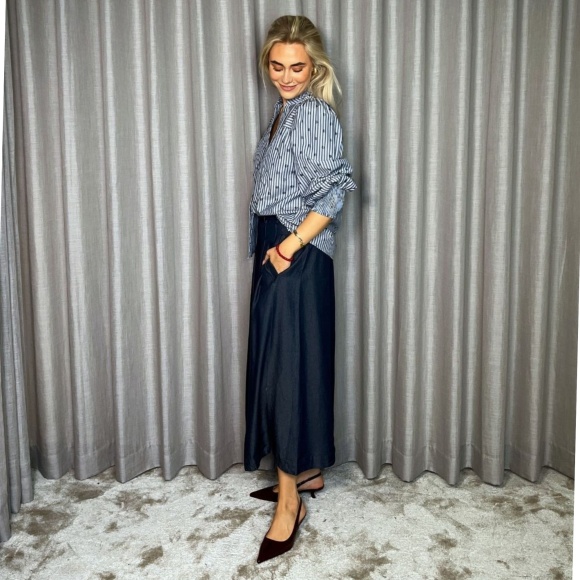 Co'couture - Co'coututre Anya Denim Pleat Nederdel 