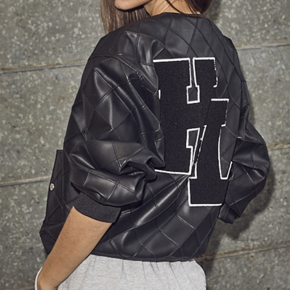 Haute L´amitié - Haute L'amitie Quilt Pu Bomber Jakke