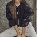 Haute L´amitié - Haute L'amitie Quilt Pu Bomber Jakke