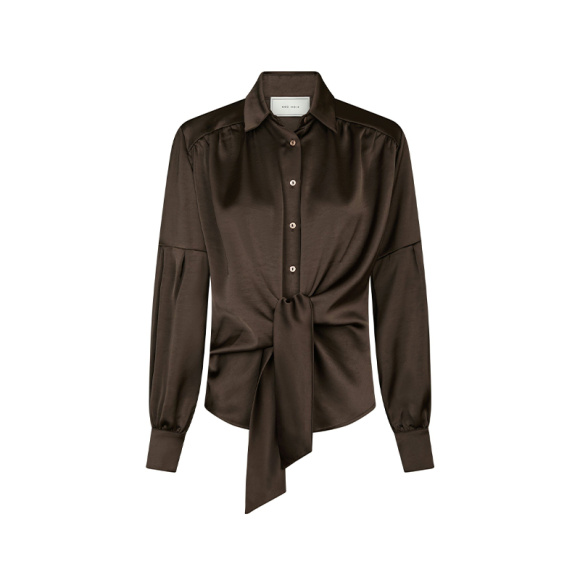 Neo Noir - Neo Noir Naja Satin Bluse